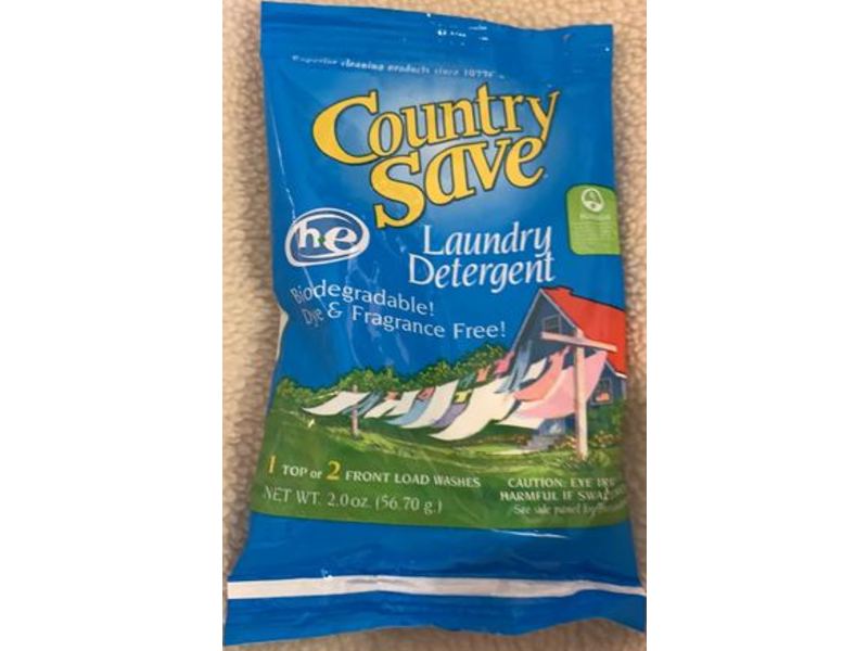 Country Save Laundry Detergent Fragrance Free, 2.0 oz/56.70 g