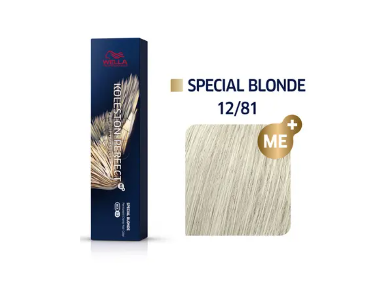 Wella Koleston Perfect Me+ Special Blonde Permanent Color, 12/81 Special Blonde/Pearl Ash, 2 oz/57 g