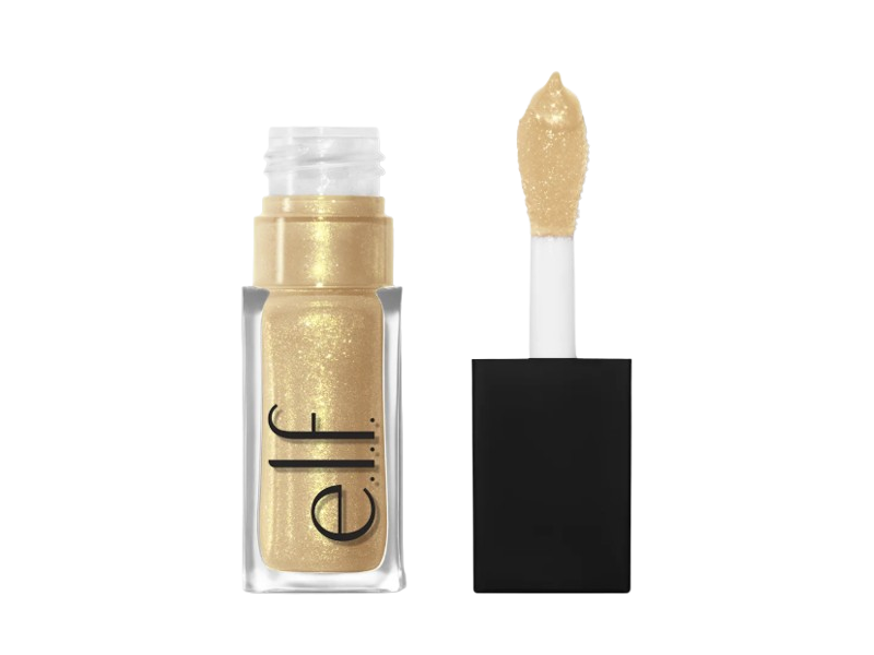 e.l.f. Cosmetics Glow Reviver Lip Oil Glimmer, Citrine Gleam, 0.25 fl oz/7.6 mL
