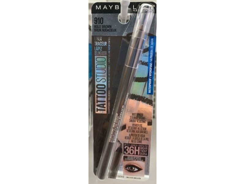 Maybelline New York Tattoo Studio Eyeliner, Bold Brown, 0.04 oz/12 g
