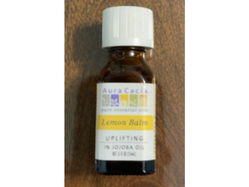 Aura Cacia Lemon Balm, 0.5 fl oz/15 mL