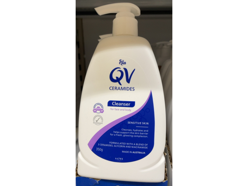 QV Ceramides Face & Body Cleanser, 350 mL