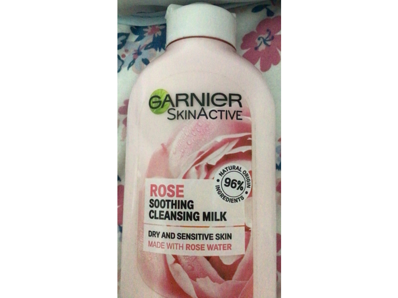 Garnier Skin Active Soothing Cleansing Milk, Rose, 6.7 fl oz/200 mL