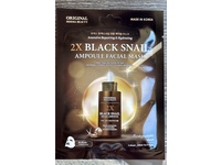 Original Derma Beauty Facial Ampoule Mask, 2x Black Snail, 0.77 fl oz/23 mL - thumbnail 1