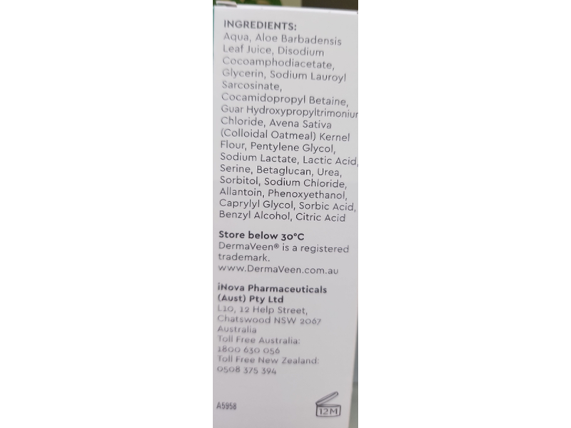 DermaVeen Foaming Facial Cleanser, 125 mL