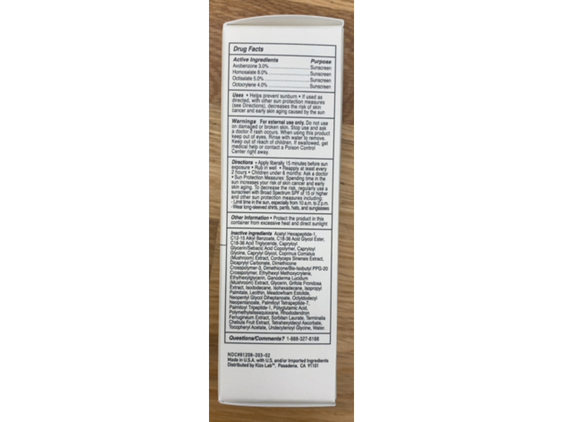 Kizo Lab Uv Defense Clear Sunscreen, SPF 50 PA++++, 1.5 oz/42.5 g