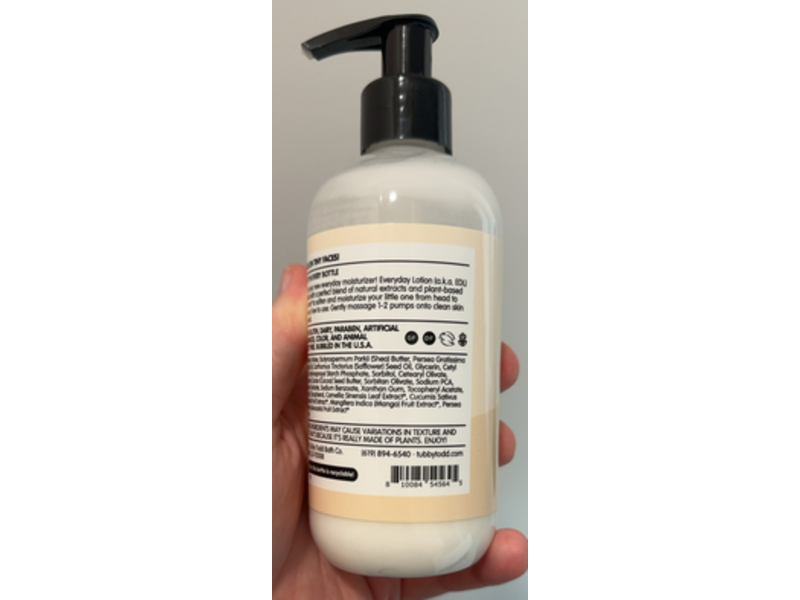 Tubby Todd Bath Co. Everyday Lotion, 8.5 oz/240 g