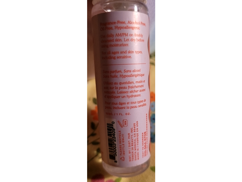 Tower 28 Daily Rescue Facial Spray, 1 fl oz / 30 mL