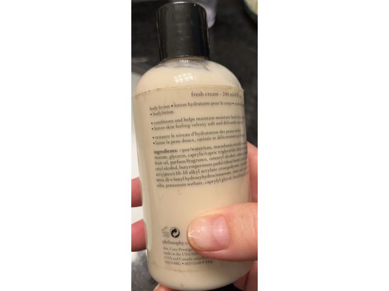 Philosophy Fresh Cream Body Lotion, 8 fl oz/240 mL
