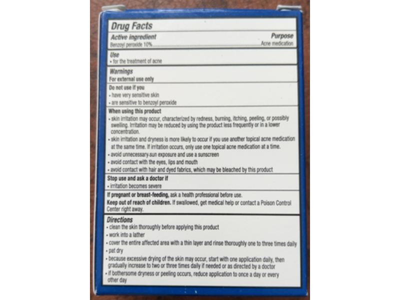 PanOxyl Acne Treatment Bar, 10% Benzoyl Peroxide, 4 oz/113 g