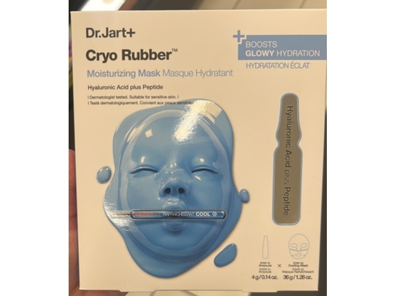 Dr. Jart+ Cryo Rubber Moisturizing Face Mask & Hyaluronic Acid Plus Peptides Ampoule Duo