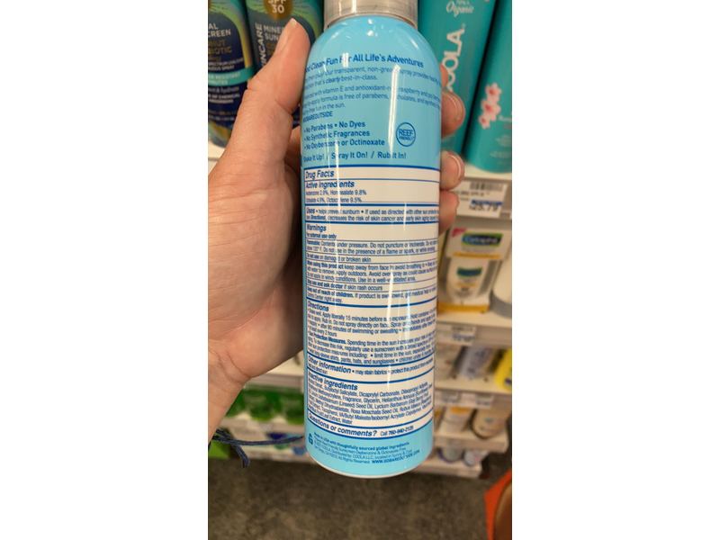 Bare Republic Clearscreen SPF50 Sunscreen Body Spray, 6 fl oz/177 mL