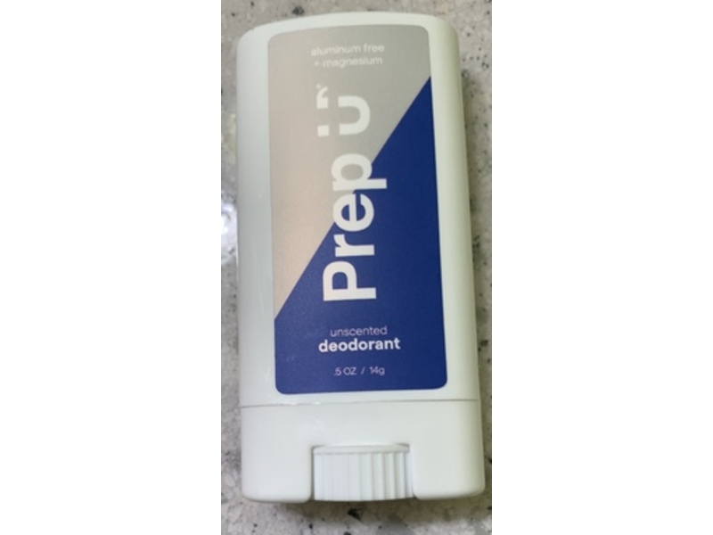 Prep u Deodorant, Unscented, 0.5 oz/14 g