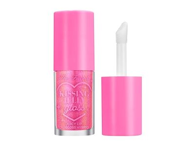 Too Faced Kissing Jelly Lip Oil Gloss, Bubblegum, 0.15 fl oz/4.5 mL