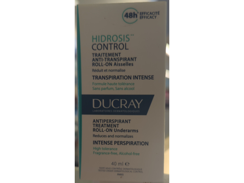 Ducray Antiperspirant Treatment Roll-On Under Arms, 40 mL