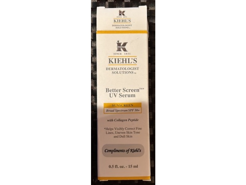 Kiehl's Since 1851 Better Screen UV Serum Sunscreen, SPF 50+, 0.5 fl oz/15 mL