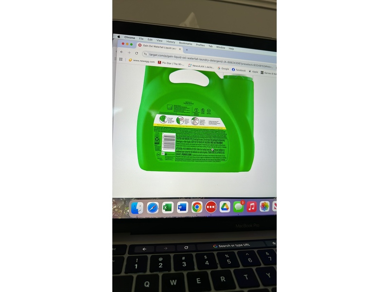 Gain 2 In 1 Ultra Oxi + Water Fall Delight He Laundry Detergent, 134 Loads, 194 fl oz/5.73 L