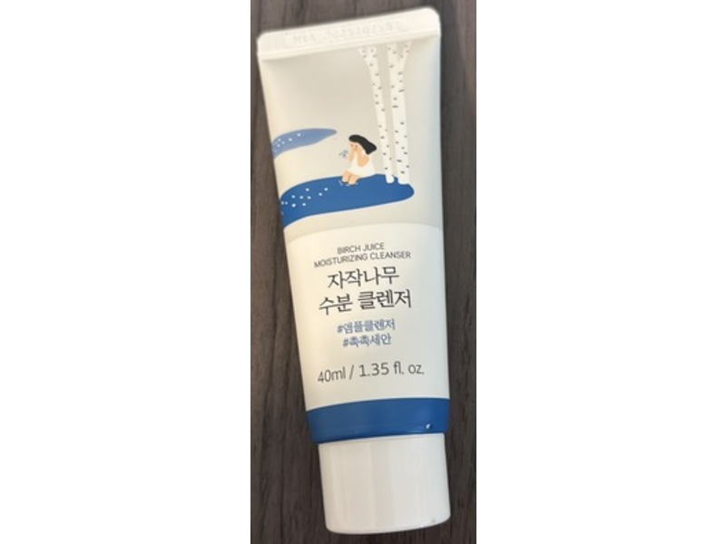 Round Lab Moisturizing Cleanser, Birch Juice, 1.35 fl oz/40 mL