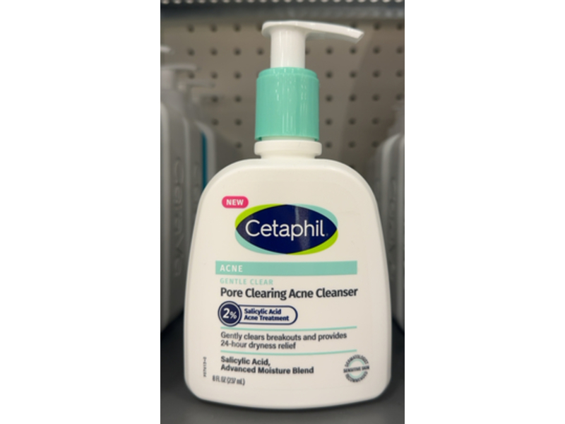 Cetaphil Gentle Clear Pore Clearing Acne Cleanser, 2% Salicylic Acid, 8 fl oz/237 mL
