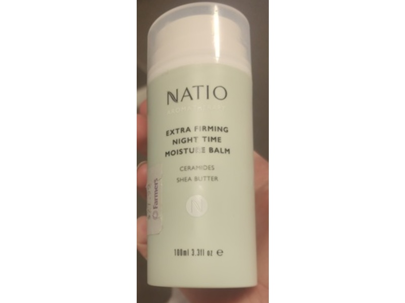 Natio Aromatherapy Extra Firming Night Time Moisture Balm, Shea Butter & Ceramides, 3.3 fl oz/100 mL