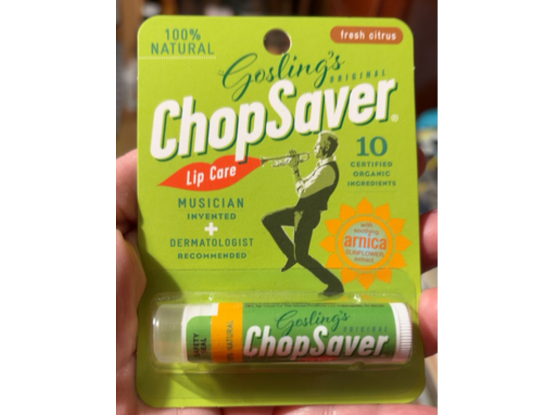 Gosling's Original ChopSaver Lip Balm, Fresh Citrus, 0.15 oz/4.25 g