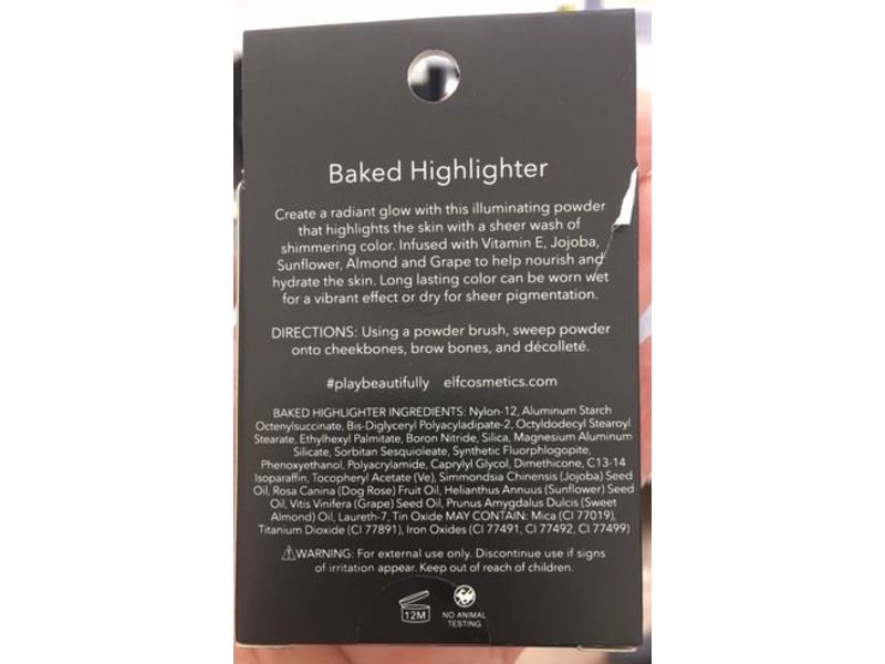 e.l.f. Baked Highlighter, Moonlight Pearl, 0.17 oz/5 g
