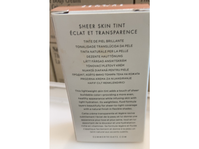 Summer Fridays Sheer Skin Tint, Shade 4, 1 fl oz/30 mL