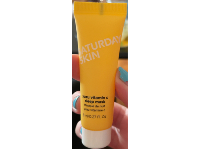 Saturday Skin Yuzu Vitamin C Sleep Mask, 0.27 fl oz/8 mL