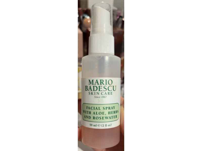 Mario Badescu Facial Spray, Aloe + Herbs & Rose Water, 2 fl oz/59 mL