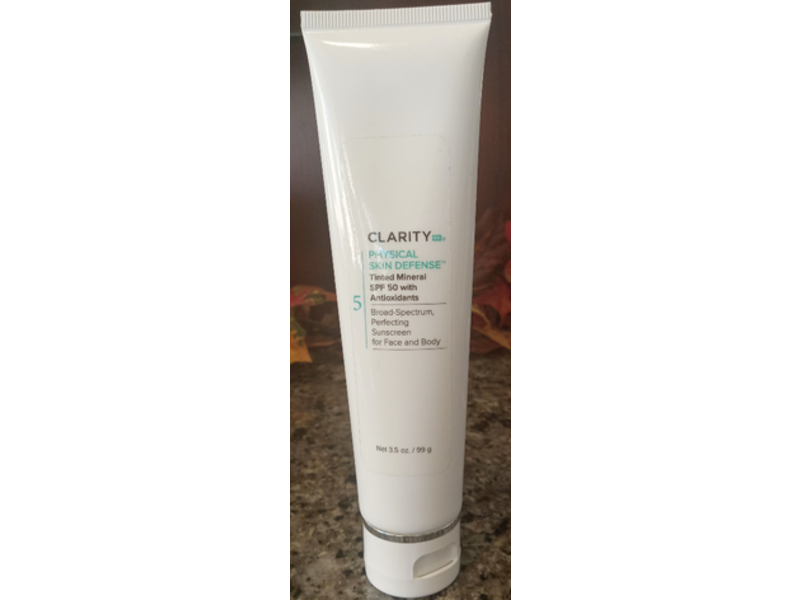 Clarityrx Physical Skin Defense Tinted Mineral Sunscreen, 5, SPF 50, 3.5 oz/99 g