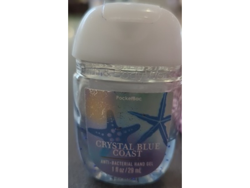 Bath & Body Works Anti-Bacterial Hand Gel, Crystal Blue Coast, 1 fl oz/29 mL