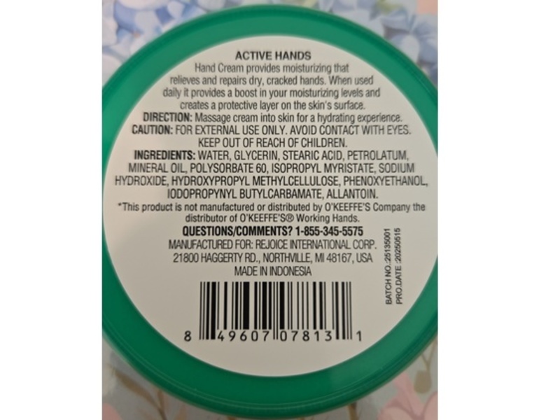 XtraCare Active Hands Cream, 2.5 oz/71 g