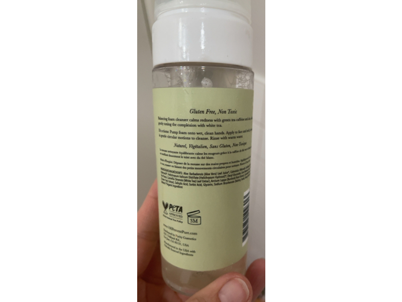 100% Pure Cloud Foam Cleanser, Green Tea, 5.07 fl oz/150 mL