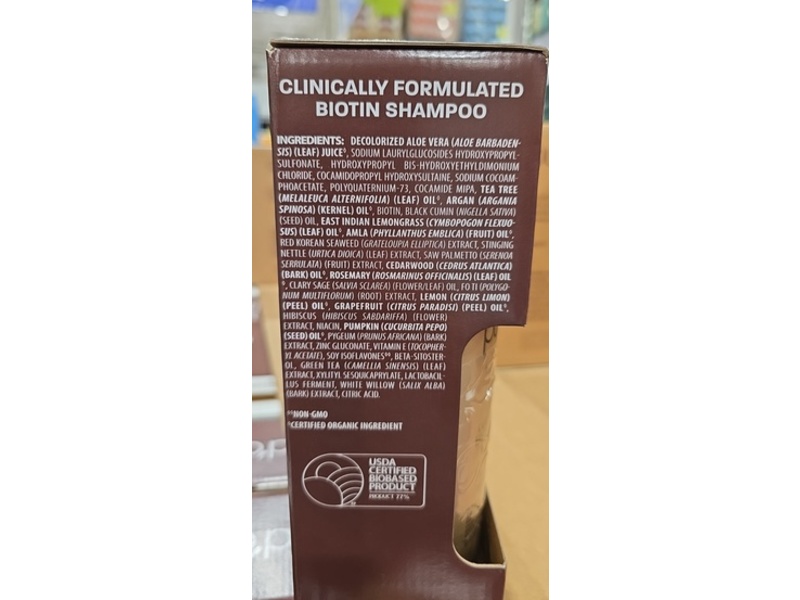 Pura d'or Biotin Shampoo & Conditioner, 24 fl oz/709 mL, 2 Count