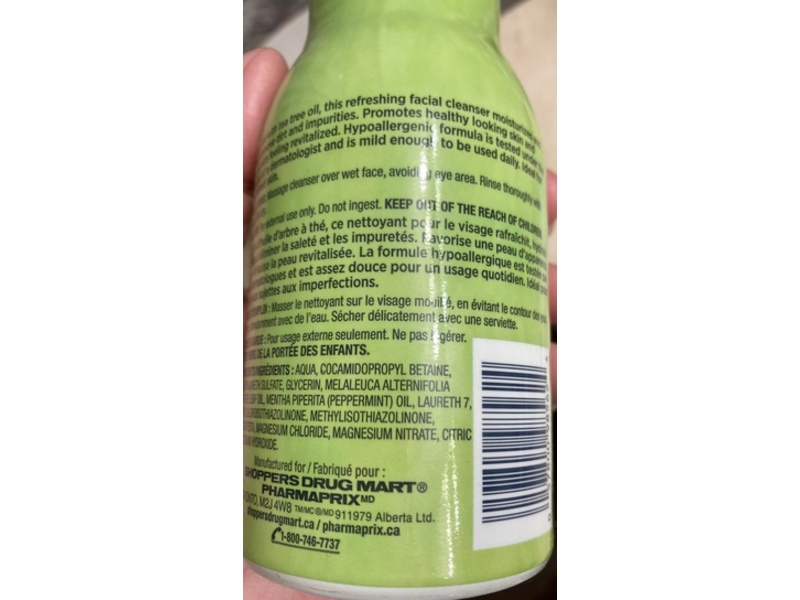 Life Brand Foaming Facial Cleanser, Tea Tree, 236 mL