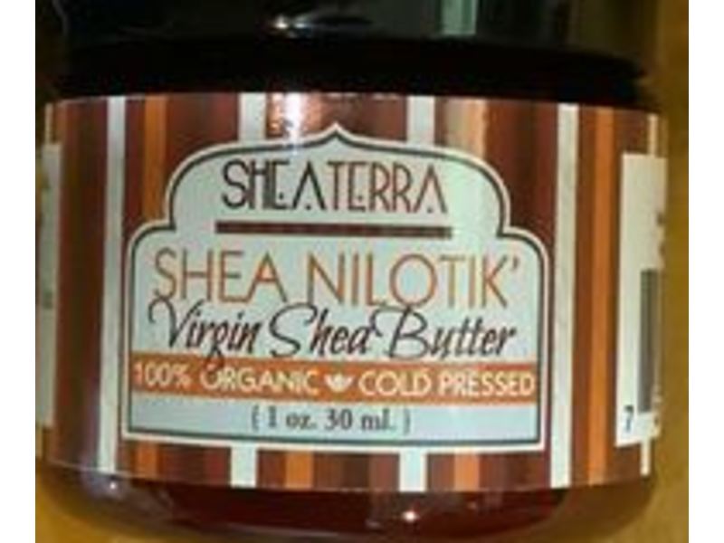 Shea Terra Shea Nilotik Virgin Shea Butter, 100% Organic, 1 oz/30 ml