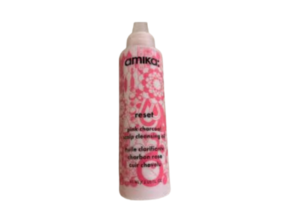 Amika Reset Scalp Cleansing Oil, Pink Charcoal, 2 fl oz/60 mL