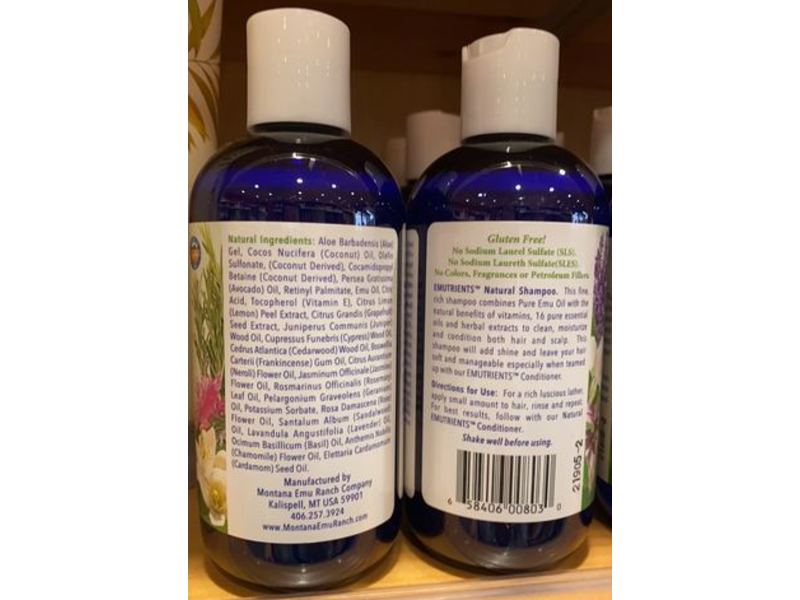 Montana Emu Ranch EMUtrients Shampoo, 8 fl oz/240 mL