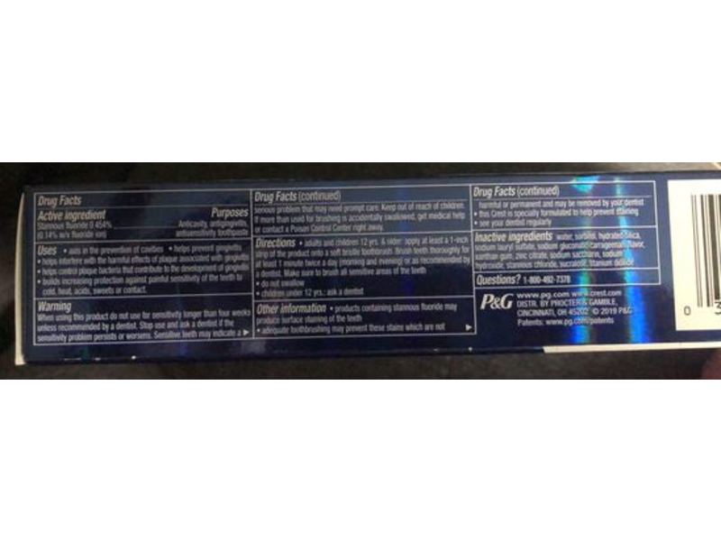 Crest Pro-Health Pro/Active Defense Toothpaste, Active Whitening, 4 oz, Pack Of 3