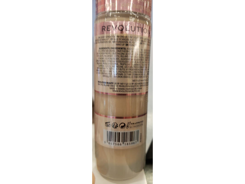 Revolution IRL Filter Longwear Foundation, F2, 23 mL