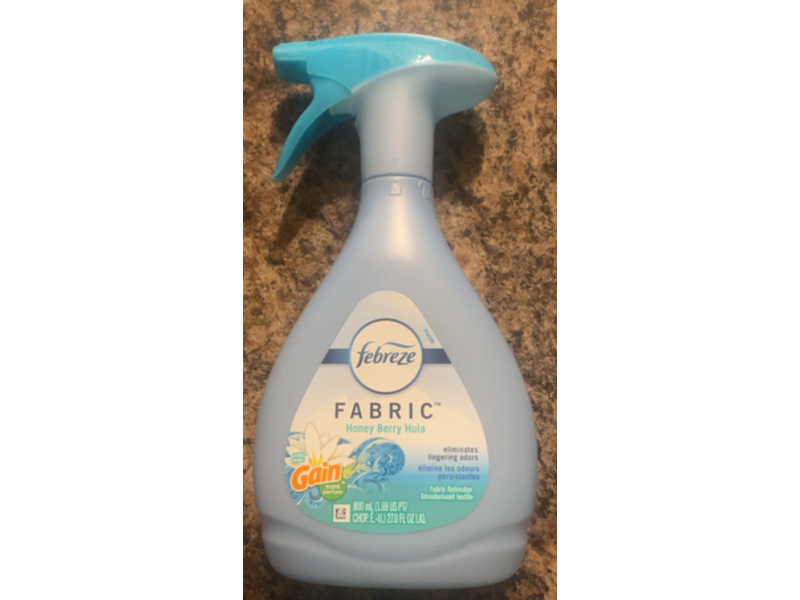 Febreze Eliminating Lingering Odor Fabric Refresher, Honey Berry Hula, 27.0 fl oz/800 mL