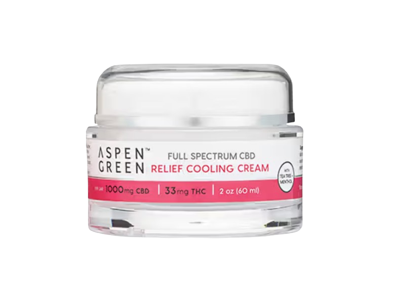 Aspen Green Relief Cooling Cream, 2 oz/60 mL