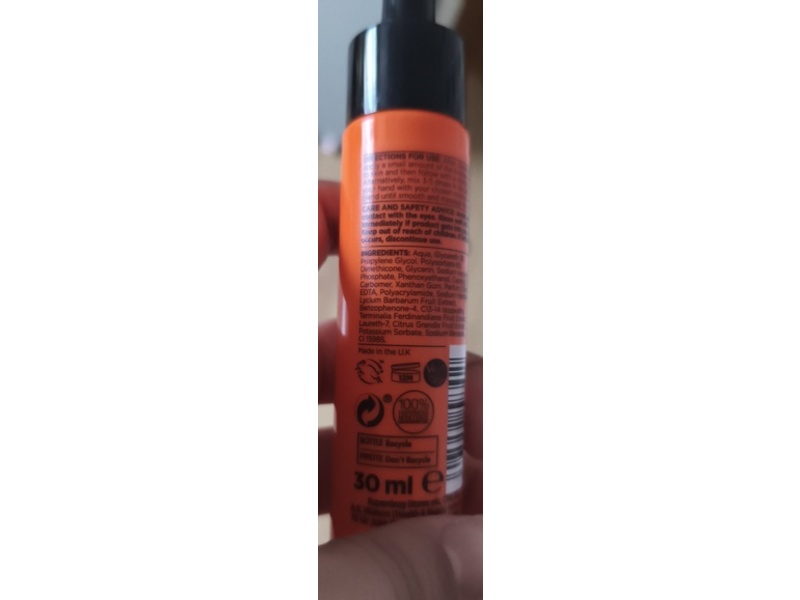 Superdrug Vitamin C Detox Skincare Face Serum, Kokadu Plum & Goji Berry Extracts, 30 mL