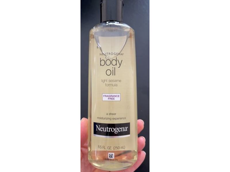 Neutrogena Body Oil, Fragrance Free, 8.5 fl oz/250 mL