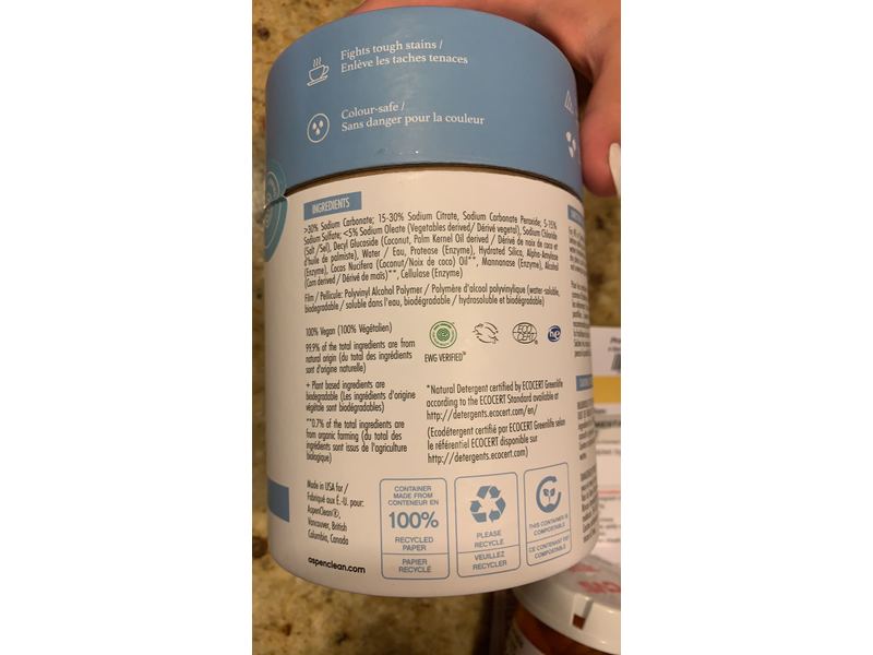 Aspen Clean Unscented Laundry Pods, 36 Count, Sensitive Skin, Hypoallergenic