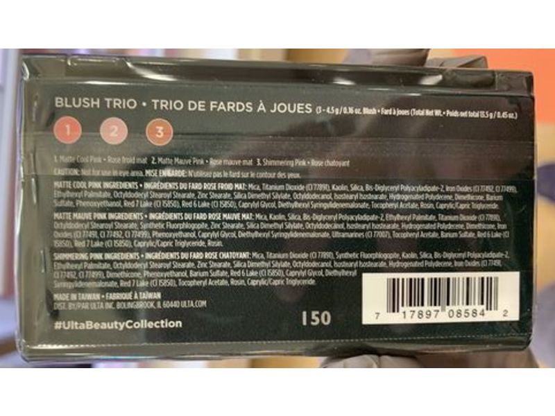 Ultabeauty Blush Trio, Sweet Rose, 0.45 oz/13.5 g