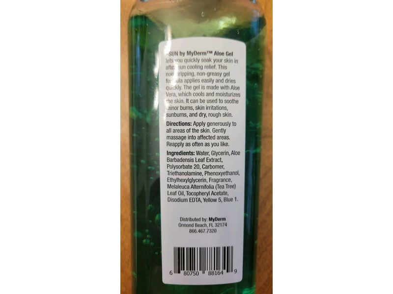 Sun My Derm Replenishing Aloe Gel, 16 fl oz/473 mL