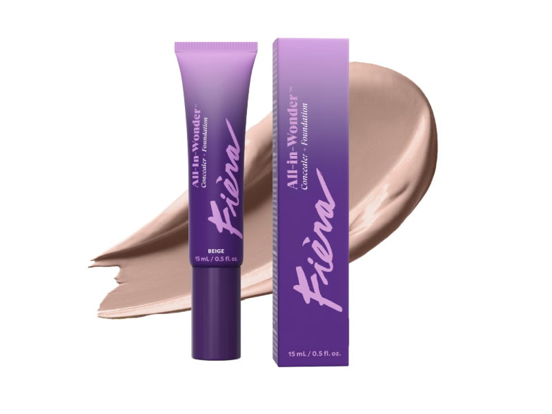 Fiera All-In-Wonder Concealer + Foundation, Beige, 0.5 fl oz/15 mL