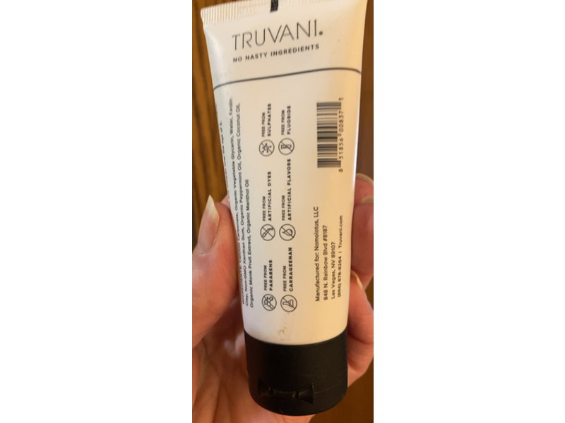 Truvani Clean Toothpaste, Peppermint, 4.5 oz/127.6 g