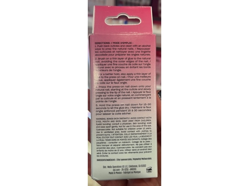 OPI Make it Stick Brush-On Press-On Nail Glue, 0.5 fl oz/15 mL